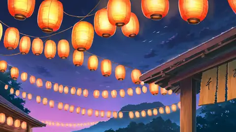 Lantern Festival Night lofi wallpaper lantern festival night 0495229107