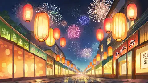 Lantern Festival Night lofi wallpaper lantern festival night 0575150967