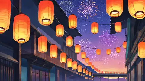 Lantern Festival Night lofi wallpaper lantern festival night 0726899927