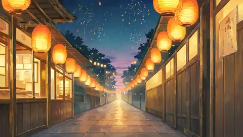 Lantern Festival Night lofi wallpaper lantern festival night 1107399188