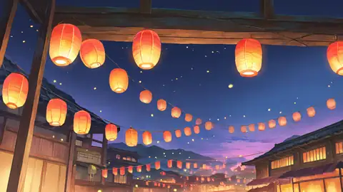Lantern Festival Night lofi wallpaper lantern festival night 1257184124