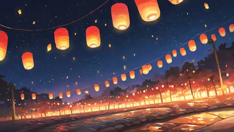 Lantern Festival Night lofi wallpaper lantern festival night 1287282881