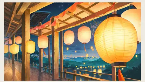 Lantern Festival Night lofi wallpaper lantern festival night 1355987342