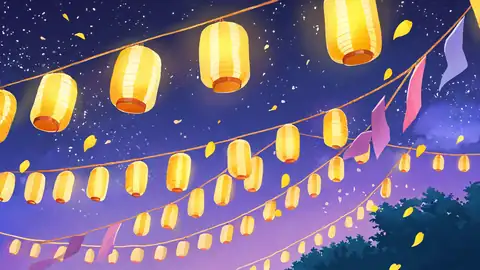 Lantern Festival Night lofi wallpaper lantern festival night 1452977097