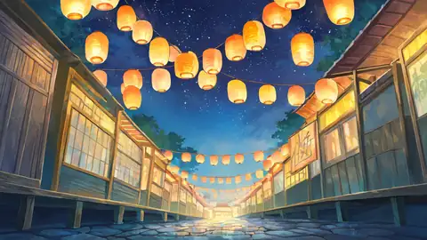 Lantern Festival Night lofi wallpaper lantern festival night 1495593925