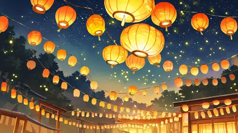 Lantern Festival Night lofi wallpaper lantern festival night 1784692503