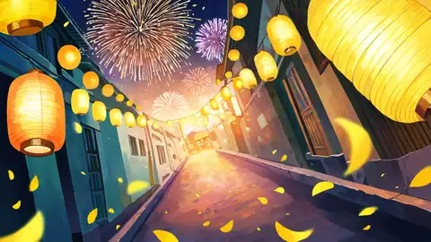 Lantern Festival Night lofi wallpaper lantern festival night 2022032947