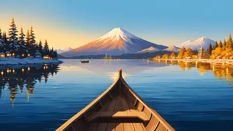 Mount Fuji Lake lofi wallpaper mount fuji lake 0249213127