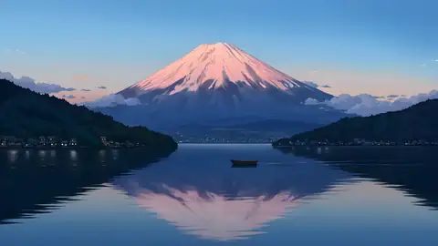 Mount Fuji Lake lofi wallpaper mount fuji lake 1509564056