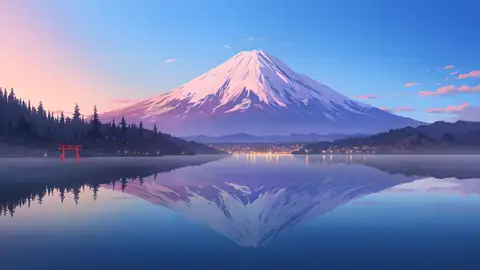 Mount Fuji Lake lofi wallpaper mount fuji lake 1545837643
