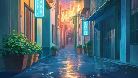 Old Alley Rain lofi wallpaper old alley rain 0553644499