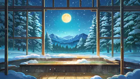 Onsen Winter lofi wallpaper onsen winter 0229472651