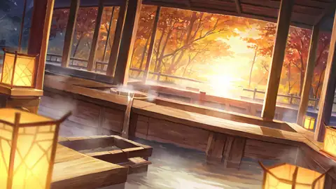Onsen Winter lofi wallpaper onsen winter 1209784428