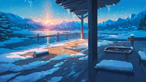 Onsen Winter lofi wallpaper onsen winter 2072571750