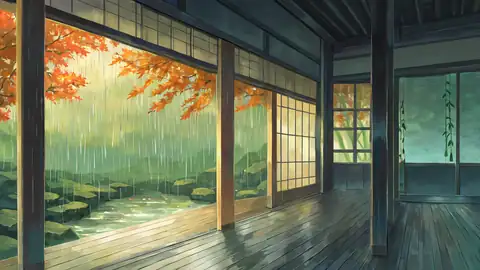 Rainy Porch Engawa lofi wallpaper rainy porch engawa 0066922346