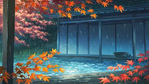 Rainy Porch Engawa lofi wallpaper rainy porch engawa 0450143838