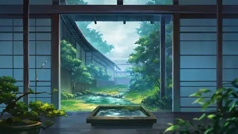 Rainy Porch Engawa lofi wallpaper rainy porch engawa 0552288860