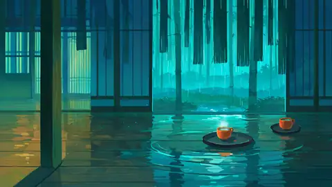 Rainy Porch Engawa lofi wallpaper rainy porch engawa 1346836641