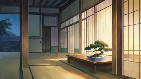 Rainy Porch Engawa lofi wallpaper rainy porch engawa 1766744334