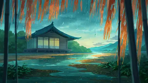 Rainy Porch Engawa lofi wallpaper rainy porch engawa 2056402648
