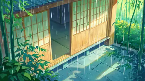 Rainy Porch Engawa lofi wallpaper rainy porch engawa 2132211801