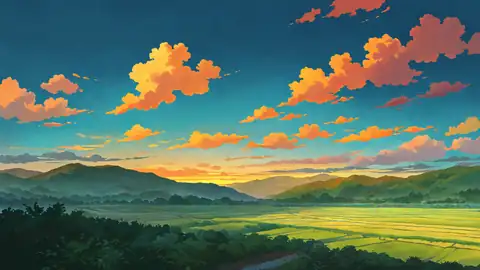 Rice Fields Summer lofi wallpaper rice fields summer 0246371860