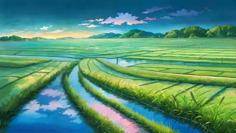 Rice Fields Summer lofi wallpaper rice fields summer 0350835907