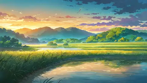 Rice Fields Summer lofi wallpaper rice fields summer 0628194444