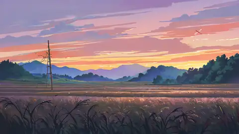 Rice Fields Summer lofi wallpaper rice fields summer 0984558433