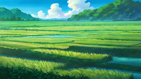 Rice Fields Summer lofi wallpaper rice fields summer 1604408299