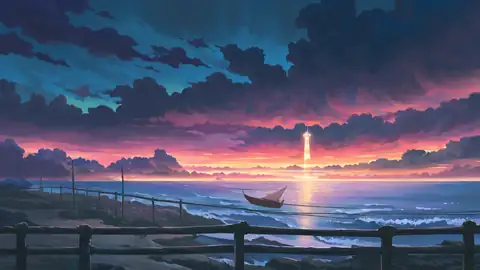 Seaside Lighthouse lofi wallpaper seaside lighthouse 0075144859