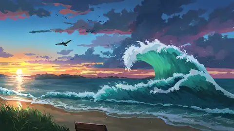 Seaside Lighthouse lofi wallpaper seaside lighthouse 0852763458