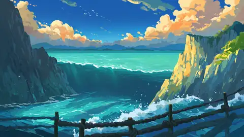 Seaside Lighthouse lofi wallpaper seaside lighthouse 1409271229