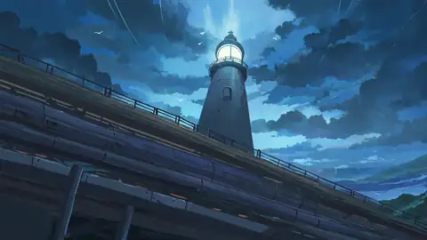 Seaside Lighthouse lofi wallpaper seaside lighthouse 1710896583