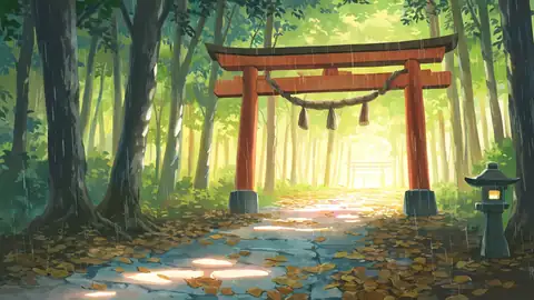 Shrine Torii lofi wallpaper shrine torii 0001378924