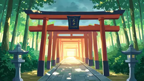 Shrine Torii lofi wallpaper shrine torii 1452807892