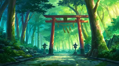 Shrine Torii lofi wallpaper shrine torii 1694093299