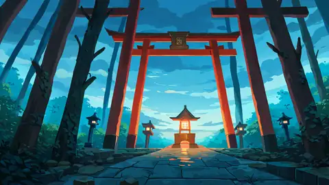 Shrine Torii lofi wallpaper shrine torii 1705134528