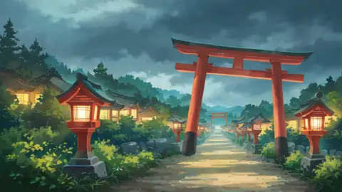 Shrine Torii lofi wallpaper shrine torii 2030963278