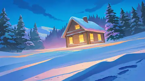 Snowy Mountain Village lofi wallpaper snowy mountain village 0357188696