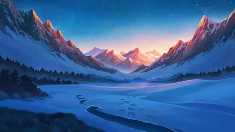 Snowy Mountain Village lofi wallpaper snowy mountain village 1031556913