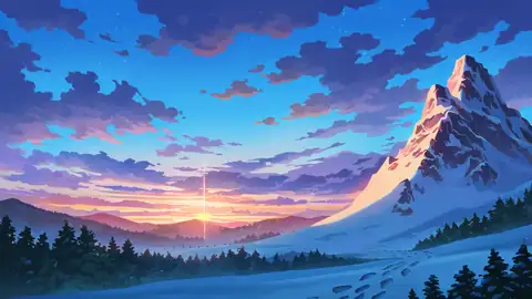 Snowy Mountain Village lofi wallpaper snowy mountain village 1172434103