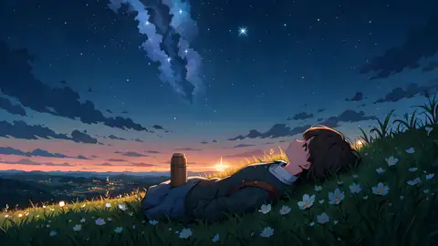 Stargazing Hilltop lofi wallpaper stargazing hilltop 0177995116