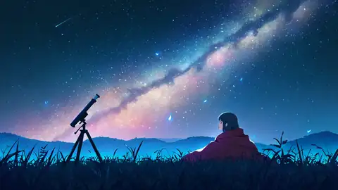 Stargazing Hilltop lofi wallpaper stargazing hilltop 0500277563