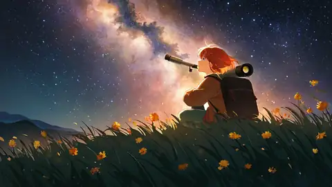 Stargazing Hilltop lofi wallpaper stargazing hilltop 0911432964
