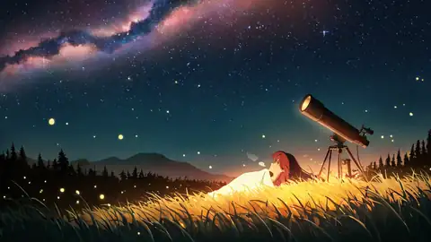 Stargazing Hilltop lofi wallpaper stargazing hilltop 1185971616