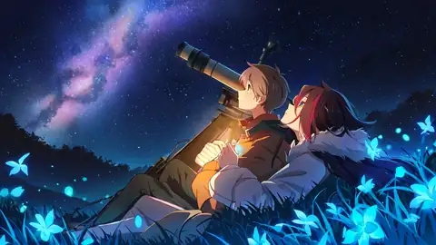 Stargazing Hilltop lofi wallpaper stargazing hilltop 1339381083