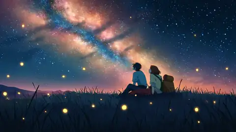 Stargazing Hilltop lofi wallpaper stargazing hilltop 1401030706