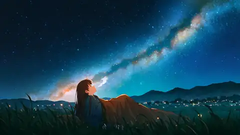 Stargazing Hilltop lofi wallpaper stargazing hilltop 1477323648