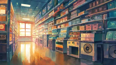 Vinyl Record Shop lofi wallpaper vinyl record shop 0953944780